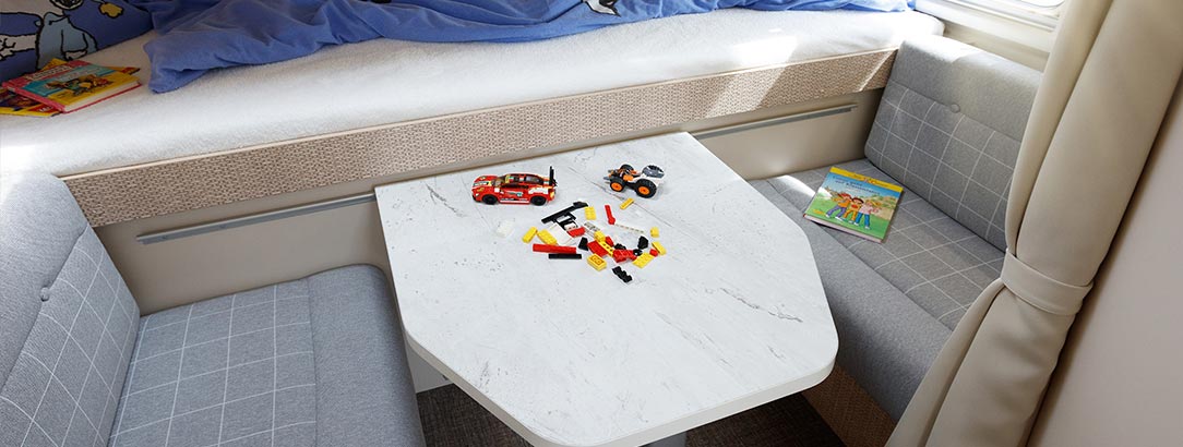 Activa One 690 VB: le modèle familial avec chambre pour enfants