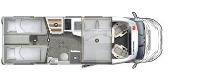 Plan d'un camping-car.