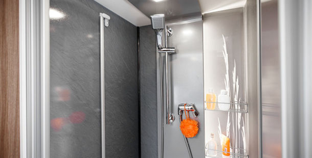 Wellness-Dusche im neuen Contura Wohnmobil